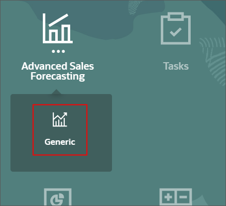 Navigating to the Advanced Sales Forecasting dashboard and forms